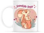 printfashion Szeretlek anya - Mókusos - Bögre - Fehér (6671764)