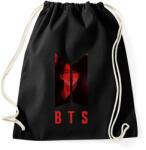 printfashion bts-Kim Seok Jin - Sportzsák, Tornazsák - Fekete (6201929)