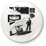 printfashion Forma 1 anime - Kitűző, hűtőmágnes - Fehér (13943355)