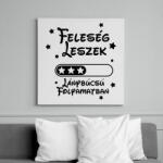 printfashion Feleség leszek Lánybúcsú folyamatban - Vászonkép - Fehér (16486191)