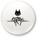 printfashion Stray black - Kitűző, hűtőmágnes - Fehér (7580183)