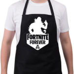 printfashion Fortnite Forever - Raven (Fehér) - Kötény - Fekete (4929460)
