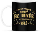 printfashion Az alvás a gyengéknek való - Orvos - Bögre - Fekete (7222375)