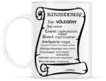 printfashion Vőlegény karakterlap - Bögre - Fehér (13842918)