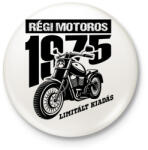 printfashion Régi motoros-Egyedi évszámmal - Kitűző, hűtőmágnes - Fehér (16585311)