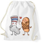 printfashion Szandál és zokni szerelem - Sportzsák, Tornazsák - Fehér (15685341)