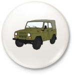 printfashion Uaz - Kitűző, hűtőmágnes - Fehér (5098895)