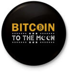 printfashion bitcoin 96 - Kitűző, hűtőmágnes - Fekete (11786641)