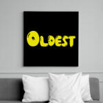 printfashion Oldest - Legidősebb tesó - Vászonkép - Fekete (7014801)