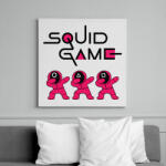 printfashion Squid Game Dab trio fekete - Vászonkép - Fehér (6639250)