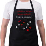 printfashion inkább a pólóm legyen szőrös - Kötény - Fekete (7422357)