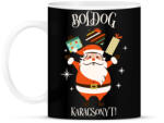 printfashion Boldog Karácsonyt - Bögre - Fekete (9544955)