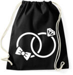 printfashion Gyűrűk - Sportzsák, Tornazsák - Fekete (5182078)