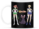 printfashion Sailor Moon - Jupiter, Luna, Uranus - Bögre - Fekete (14959318)