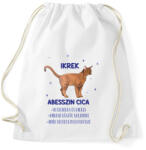 printfashion Ikrek - Abesszin cica - Sportzsák, Tornazsák - Fehér (13335677)