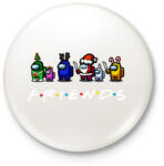 printfashion Among us - Friends - Kitűző, hűtőmágnes - Fehér (3939383)