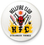 printfashion Hellfire Club - Band design - Kitűző, hűtőmágnes - Fehér (7482633)