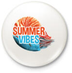 printfashion Summer Vibes - Kitűző, hűtőmágnes - Fehér (3080346)