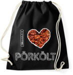 printfashion I love pörkölt - Sportzsák, Tornazsák - Fekete (8697178)