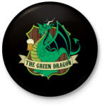 printfashion Zöld sárkány - Kitűző, hűtőmágnes - Fekete (3101797)