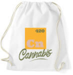 printfashion Cannabis - Cn 420 - Sportzsák, Tornazsák - Fehér (4367746)