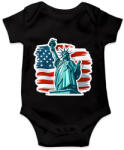 printfashion Usa liberty - Baba Body - Fekete (16195124)