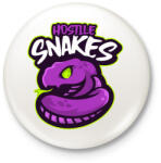 printfashion hostile snakes - Kitűző, hűtőmágnes - Fehér (5138816)