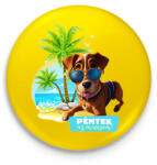 printfashion Péntek az én napom! - Vicces kutyás póló minta - Kitűző, hűtőmágnes - Sárga (11772927)