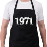 printfashion 1971 - Kötény - Fekete (6193786)