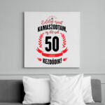 printfashion kamasz-50-black-red - Vászonkép - Fehér (6623196)