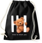 printfashion Hello maci - Sportzsák, Tornazsák - Fekete (7064585)