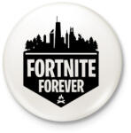 printfashion Fortnite Forever - Kitűző, hűtőmágnes - Fehér (3078388)