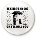 printfashion John Wick dog - Kitűző, hűtőmágnes - Fehér (12570751)