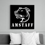 printfashion Amstaff 04 - Vászonkép - Fekete (11276325)