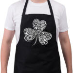 printfashion Szerencsehozó Lóhere - Kötény - Fekete (4933465)