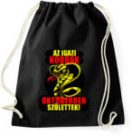 printfashion Októberi Kobra - Sportzsák, Tornazsák - Fekete (6051004)
