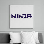 printfashion Ninja - Blue - Vászonkép - Fehér (6625735)