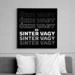 printfashion Ózdi vagy és Sinter vagy! - Vászonkép - Fekete (16473805)