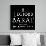 printfashion got-legjobb-barat-white - Vászonkép - Fekete (6645979)