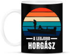 printfashion A legjobb horgász - Bögre - Fekete (4834882)