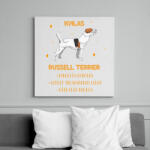 printfashion Nyilas - Russell terrier - Vászonkép - Fehér (13348896)