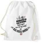 printfashion Én egy tetovált apuka vagyok. . - Sportzsák, Tornazsák - Fehér (283993)