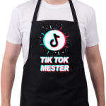 printfashion Tik Tok Mester - Kötény - Fekete (4932371)