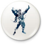 printfashion Draven - Kitűző, hűtőmágnes - Fehér (3082647)