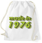 printfashion made-in-1976-green-grey - Sportzsák, Tornazsák - Fehér (485184)