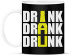 printfashion Drink Drank Drunk - Bögre - Fekete (2916251)