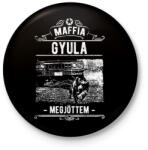 printfashion Maffia Gyula - Kitűző, hűtőmágnes - Fekete (3095067)