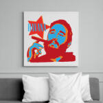 printfashion Havanna szivar & Fidel Castro - Vászonkép - Fehér (6634278)