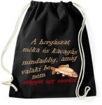 printfashion Horgászat móka és kacagás - Sportzsák, Tornazsák - Fekete (2613606)