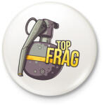 printfashion top frag - Kitűző, hűtőmágnes - Fehér (3083334)